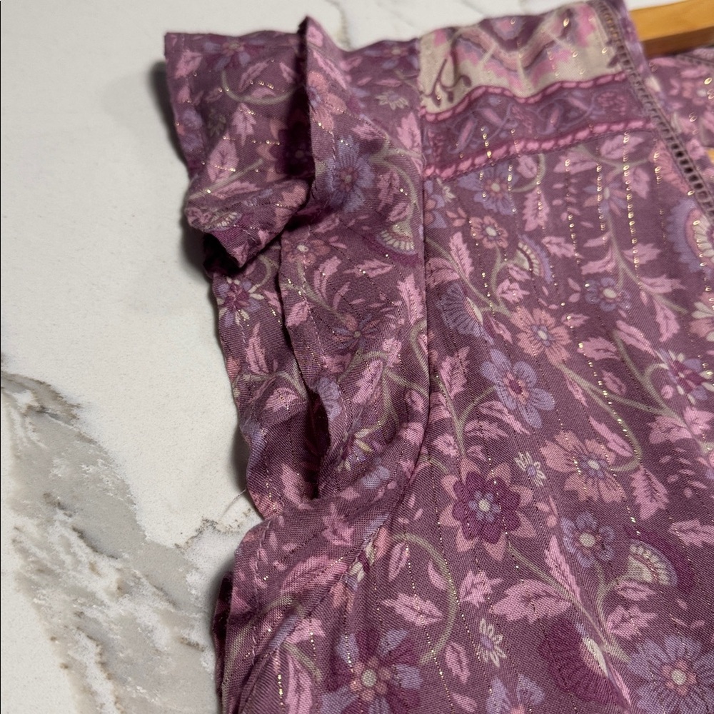 Spell Floral lavender romper- size Medium - Picture 7 of 10